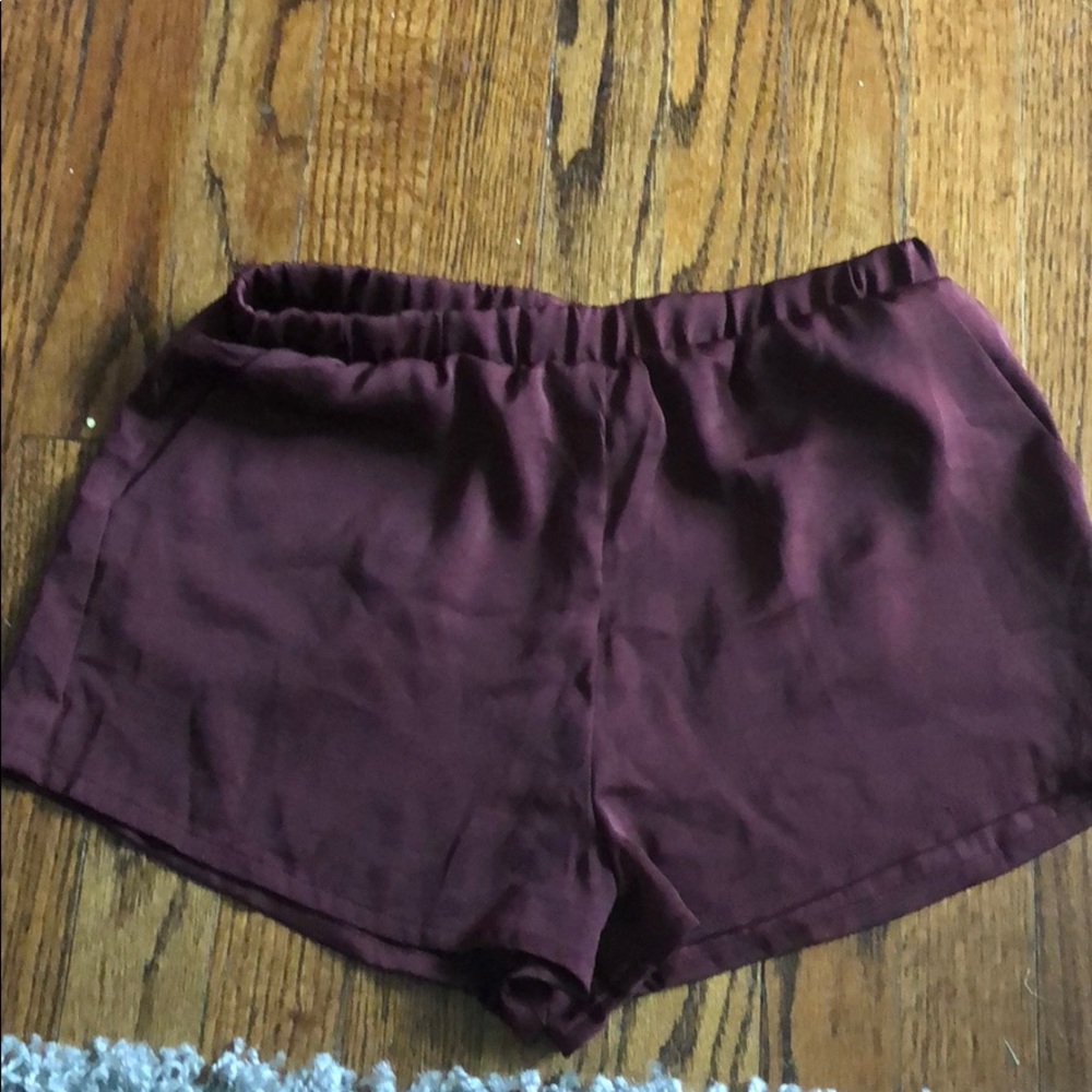 Maroon shorts